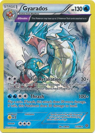 Gyarados 21/98 HOLO RARE - Pokemon XY Ancient Origins Card