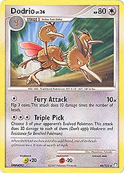 Pokemon Diamond & Pearl Mysterious Treasures- Dodrio