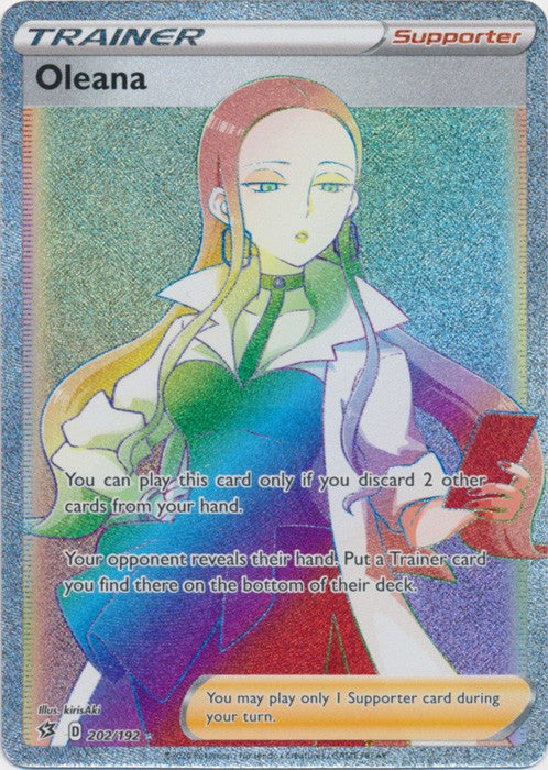 Oleana (Hyper Rare) - 202/192 Pokemon » SWSH Rebel Clash Ultra Rare