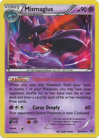 Mismagius 66/162 Holo Rare - Pokemon XY Break Through Card