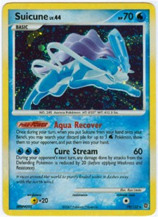 Pokemon Secret Wonders Holo Rare Card - Suicune 19/132