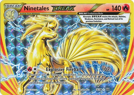 Ninetales 16/108 Break Rare - Pokemon XY Evolutions Single Card