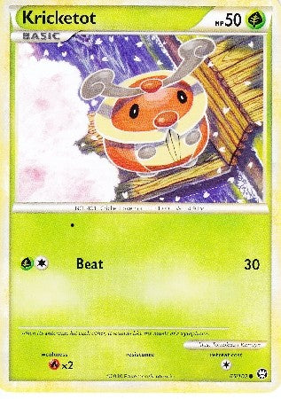 Pokemon Card HS Triumphant Kricketot Common 65/102