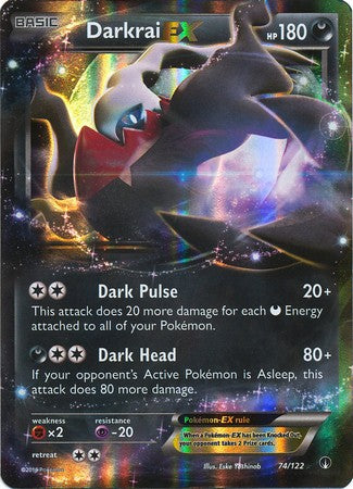 Darkrai EX 74/122 Ultra Rare - Pokemon XY Breakpoint Card