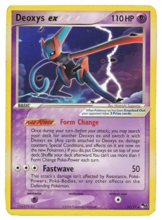 Pokemon POP Series 4 Promo Card Deoxys EX 17/17 Ultra Rare