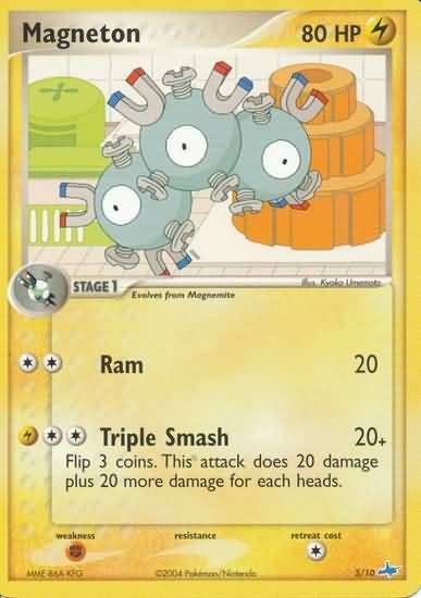 Pokemon Common Promo Single Card - Magneton 5/10
