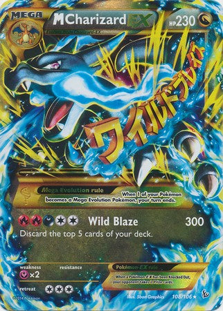 M Charizard EX 108/106 - Pokemon XY Flashfire Secret Rare Card