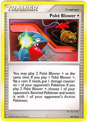 Pokemon Diamond and Pearl Stormfront Card - Poke Blower + (U)