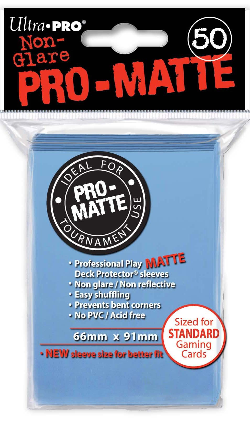 Ultra Pro Pro-Matte Standard Sized Sleeves - Light Blue (50 Card Sleeves)