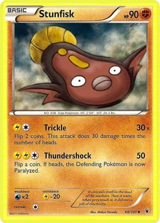 Pokemon Noble Victories Uncommon Card - Stunfisk 68/101 PokeOrder.com Pokemon Noble Victories Uncommon Card - Stunfisk 68/101 PokeOrder.com
