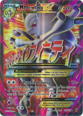 M Mewtwo EX 160/162 Full Art - Pokemon XY Break Through Card