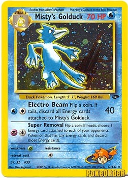 Gym Challenge - Misty's Golduck Holofoil