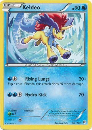 Keldeo 48/149 - Pokemon Boundaries Crossed Rare Card