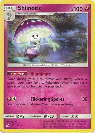 Shiinotic 93/156 Rare - Pokemon Ultra Prism