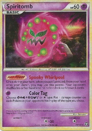 Pokemon Card HS Triumphant Spiritomb Holo Rare 10/102