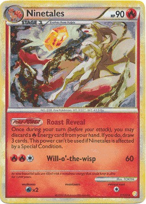 Pokemon HeartGold SoulSilver Single Card Holofoil Rare Ninetales 7/123