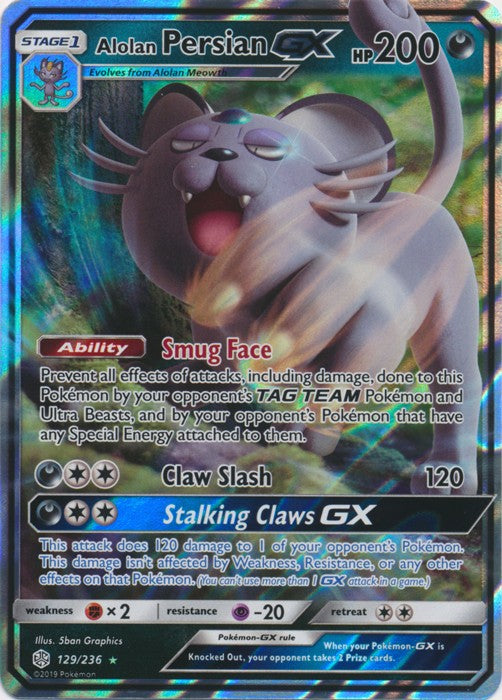 Alolan Persian-GX - 129/236 Cosmic Eclipse