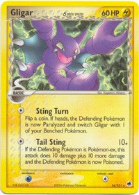 Pokemon EX Dragon Frontiers - Gligar Card