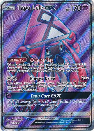 Tapu Lele GX 137/145 Full Art - Pokemon Sun & Moon Guardians Rising Card