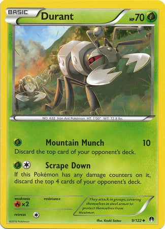 Durant 9/122 Uncommon - Pokemon XY Breakpoint Card