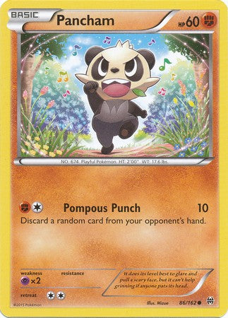 Pancham 86/162 Common - Pokemon XY Break Through Card