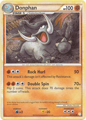 Pokemon HeartGold SoulSilver Single Card Uncommon Donphan 40/123