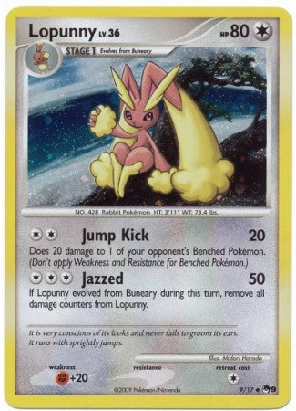 Pokemon Lopunny 9/17 Uncommon Promo Single Card
