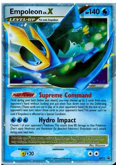 Pokemon Diamond & Pearl Ultra Rare Promo Card - Empoleon LV.X DP11