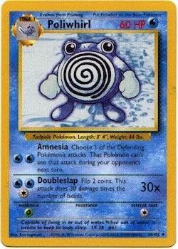 Pokemon Basic Uncommon Card - Poliwhirl 38/102