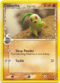 Pokemon EX Dragon Frontiers - Chikorita Card