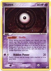 Pokemon ex Unseen Forces - Unown O