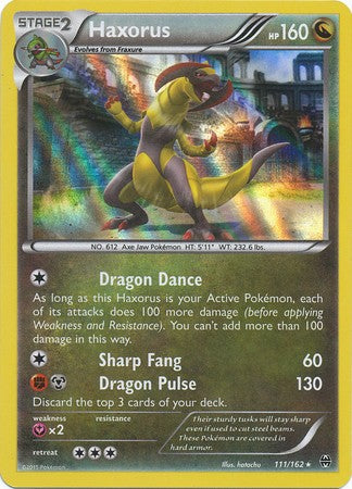 Haxorus 111/162 Holo Rare - Pokemon XY Break Through Card