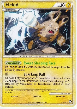 Pokemon Card HS Triumphant Elekid Rare 21/102