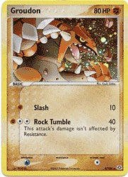 Pokemon EX Emerald Holo Rare Card - Groudon 5/106