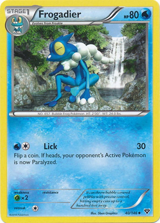 Frogadier 40/146 - Pokemon XY Uncommon Card