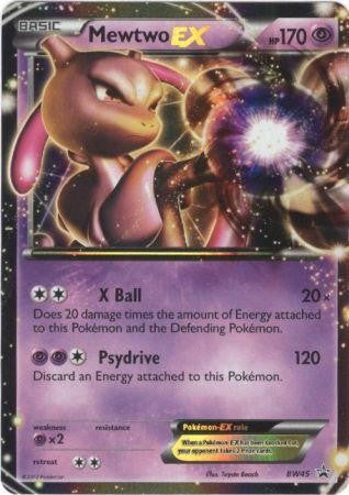 Mewtwo EX BW45 - Pokemon Ultra Rare Promo Card Mewtwo EX BW45 - Pokemon Ultra Rare Promo Card