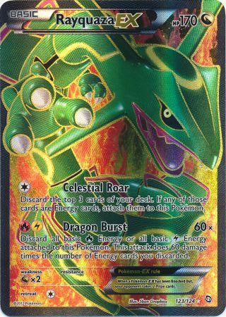 Rayquaza EX 123/124 - Pokemon Dragons Exalted Full Art Ultra Rare Card