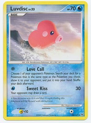 Pokemon Platinum Edition Rare Card - Luvdisc 35/127