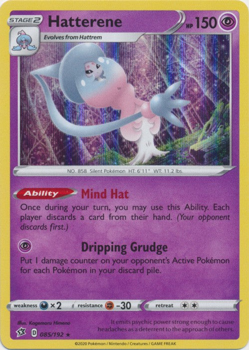 Hatterene - 085/192 Pokemon » SWSH Rebel Clash Holo Rare