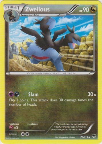 Zweilous 73/119 - UnCommon Pokemon XY Phantom Forces Card