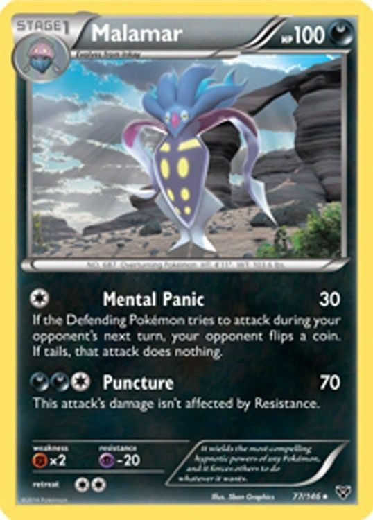 Malamar 77/146 - Pokemon XY Rare Card