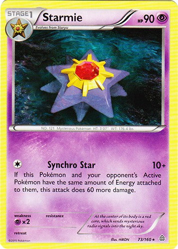 Starmie 73/160 - Rare Pokemon XY Primal Clash Card