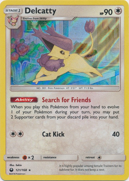 Delcatty 121/168 Holo Rare - Celestial Storm SM7 Pokemon Card