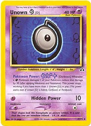 Pokemon Neo Discovery - Unown (Darkness)