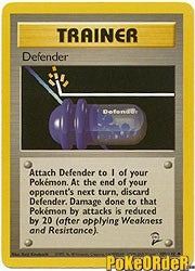 Pokemon Base Set 2 Uncommon Card - Trainer Defender 109/130