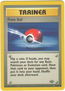 Pokemon Jungle Common Card - Trainer Poke Ball 64/64