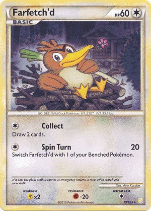 Farfetch'd : HS HEARTGOLD SOULSILVER 019/123