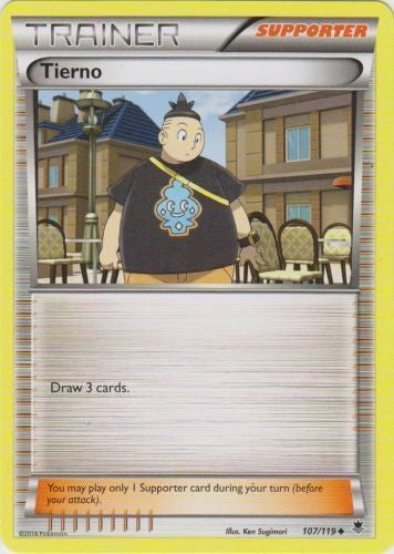 Tierno 107/119 - Trainer Pokemon XY Phantom Forces Card