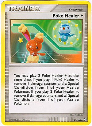 Pokemon Diamond and Pearl Stormfront Card - Poke Healer + (U)