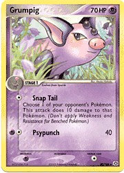 Pokemon EX Emerald Uncommon Card - Grumpig 30/106
